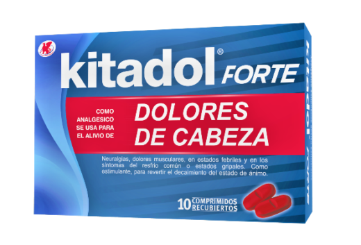 Caja de Kitadol forte dolores de cabeza